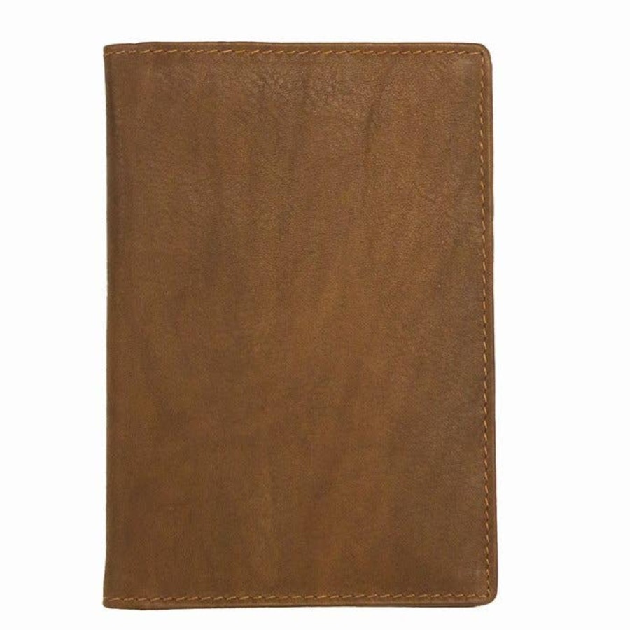 Leather Passport Wallet  Bronze